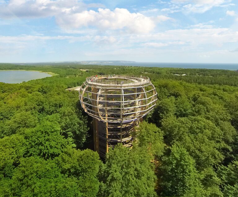 Treetop Walk on the Island of Rügen in the Baltic Sea